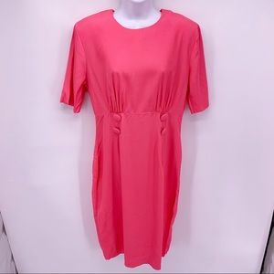 Vintage Pink Midi Dress